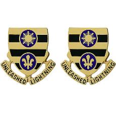 109th Armor Regiment Unit Crest (Unleashed Lightning)